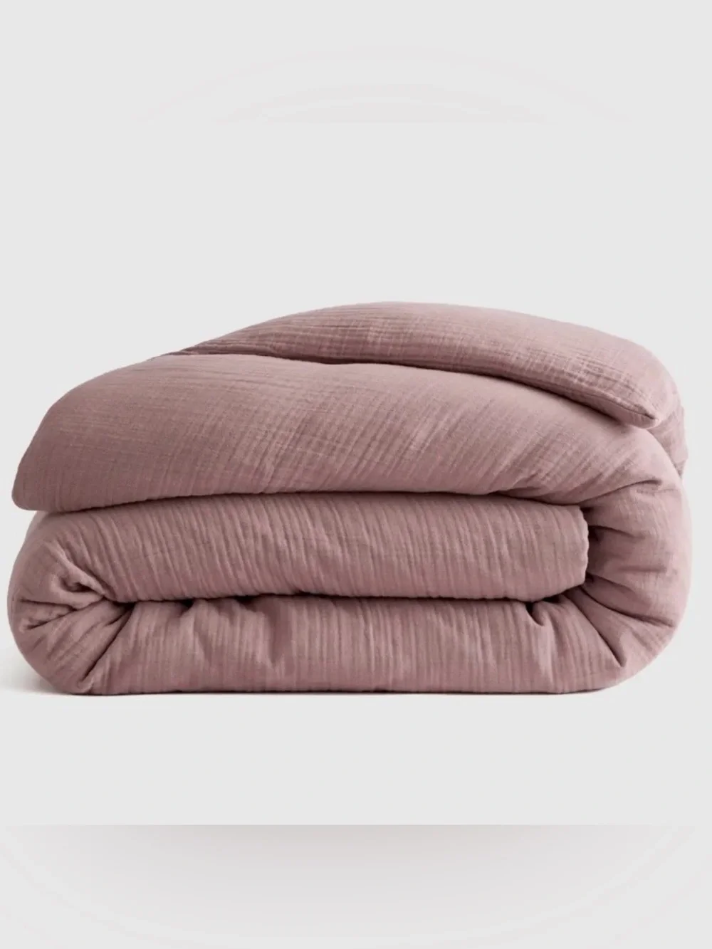 NEW Quince Organic Cotton Gauze Duvet Cover, King/Cal (Clay)